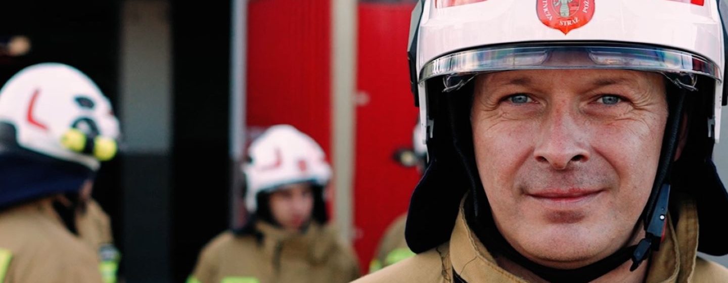 Firefighter in uniform