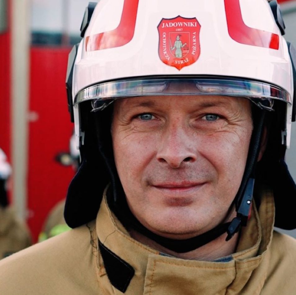 Firefighter in uniform